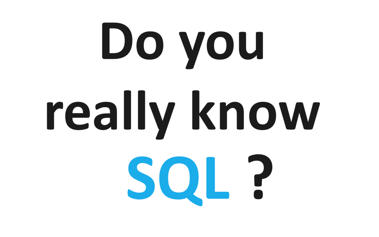Five SQL tips you probably never heard about | Data Addict